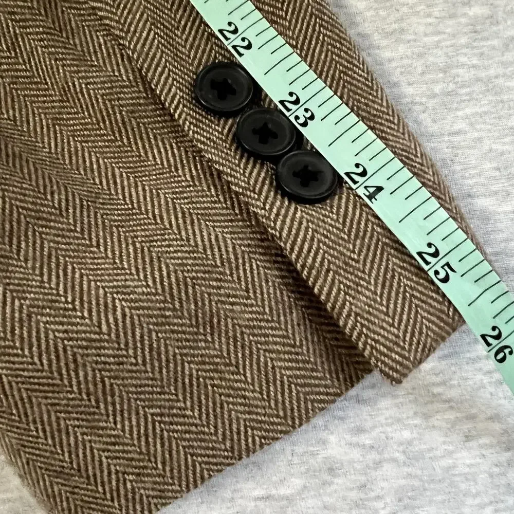 JackThreads Blazer Mens 40 Herringbone Wool Blend Sport Coat Modern Classic120‎